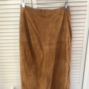 SIGRID OLSEN sport women's genuine leather skirt.